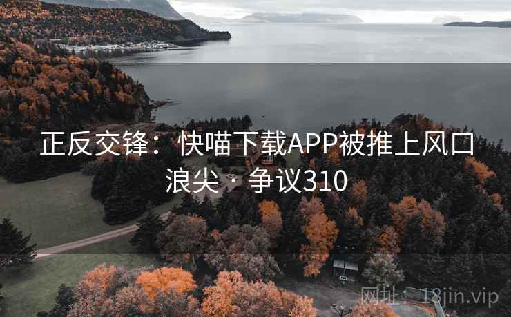 正反交锋：快喵下载APP被推上风口浪尖 · 争议310