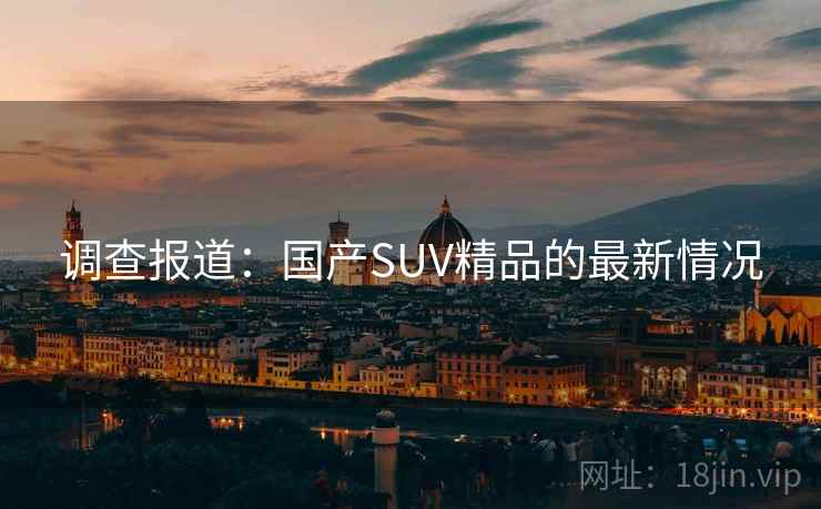 调查报道：国产SUV精品的最新情况
